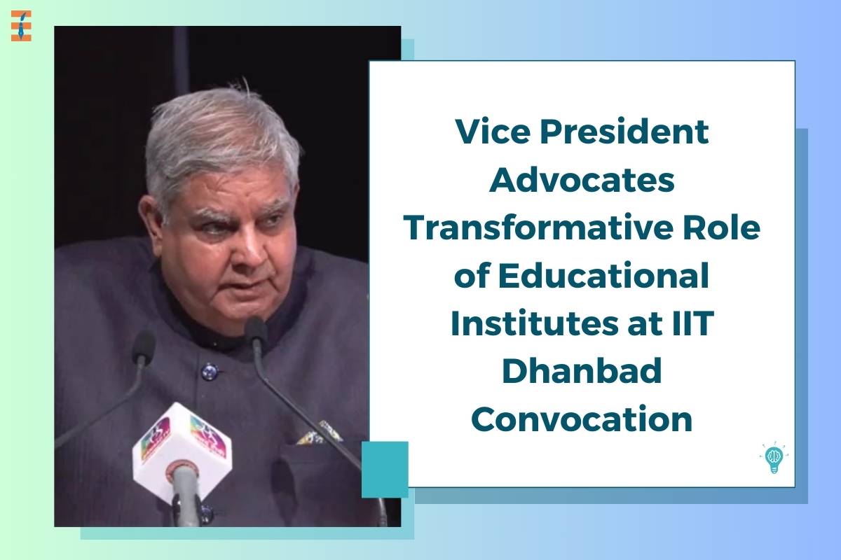 Vice President Advocates Transformative Role of Educational Institutes at IIT Dhanbad Convocation