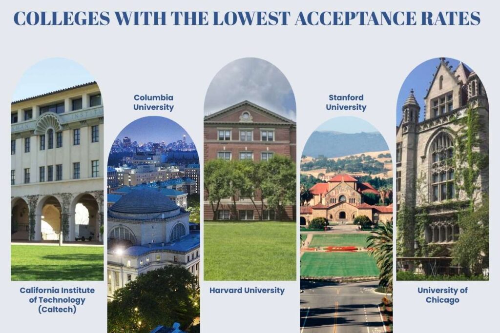 The 15 colleges with lowest acceptance rates and What It Takes to Stand Out